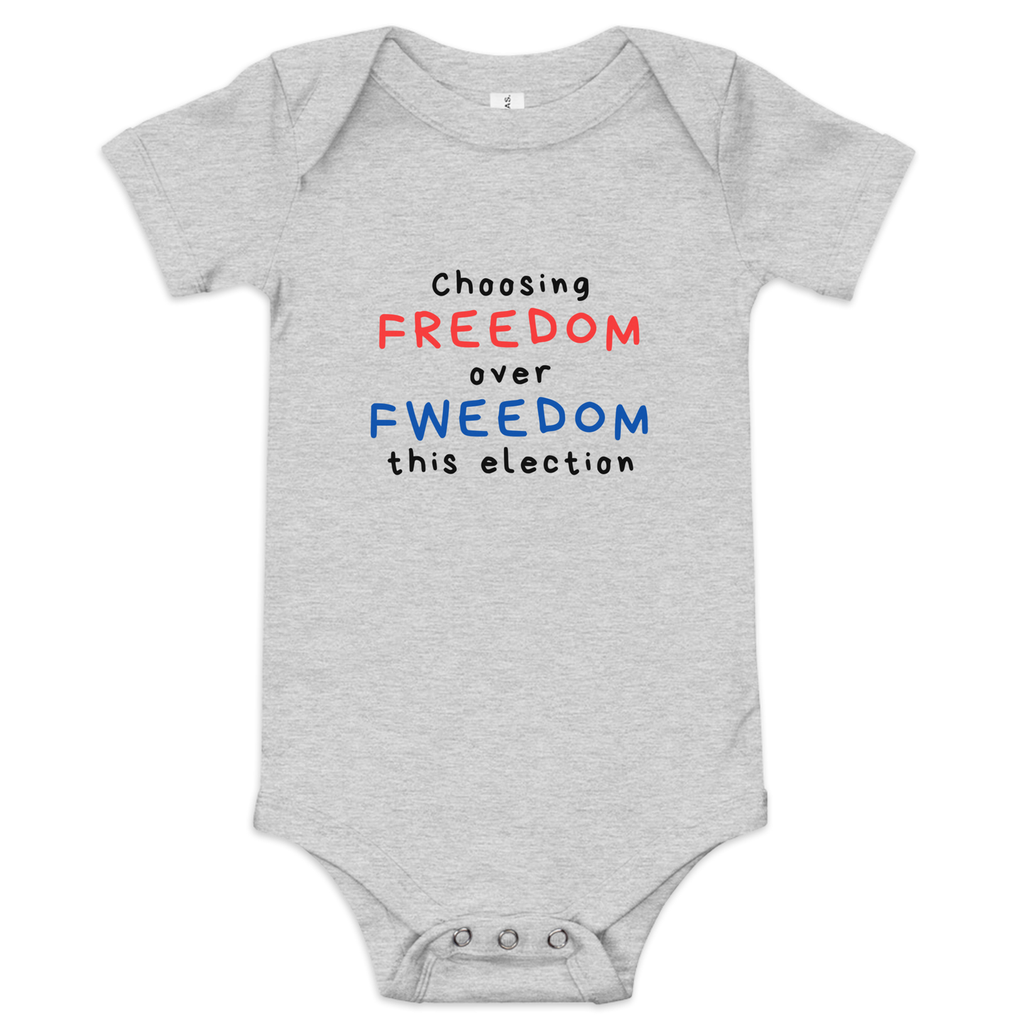 Choose Freedom Over Fweedom | Pro-Trump Baby Onesie by Lil' Patritots