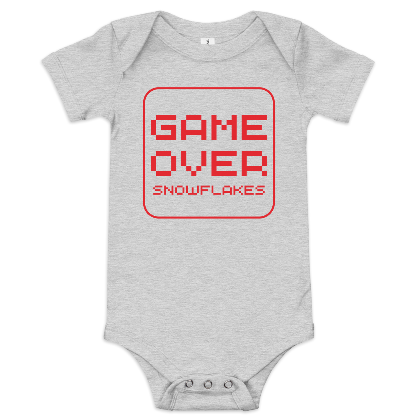 Game Over Snowflakes | Conservative Baby Onesie by Lil’ Patritots