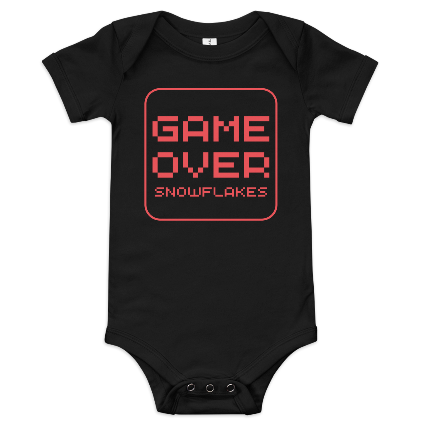 Game Over Snowflakes | Conservative Baby Onesie by Lil’ Patritots