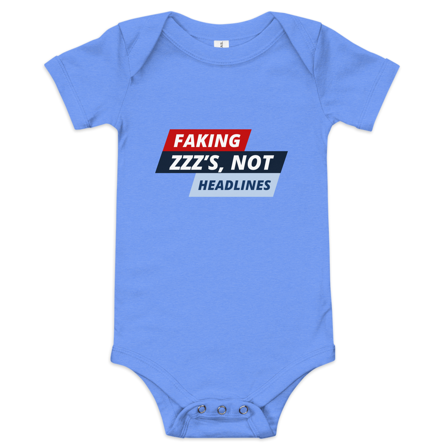 Faking ZZZs, Not Headlines | Conservative Baby Onesie by Lil' Patritots