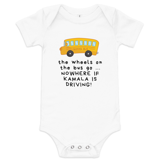 The Wheels on the Bus | Not My Mamala Baby Onesie by Lil' Patritots