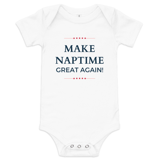 Make Naptime Great Again! | Pro-Trump Baby Onesie by Lil' Patritots