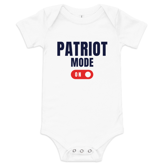 Patriot Mode | Conservative Baby Onesie by Lil’ Patritots