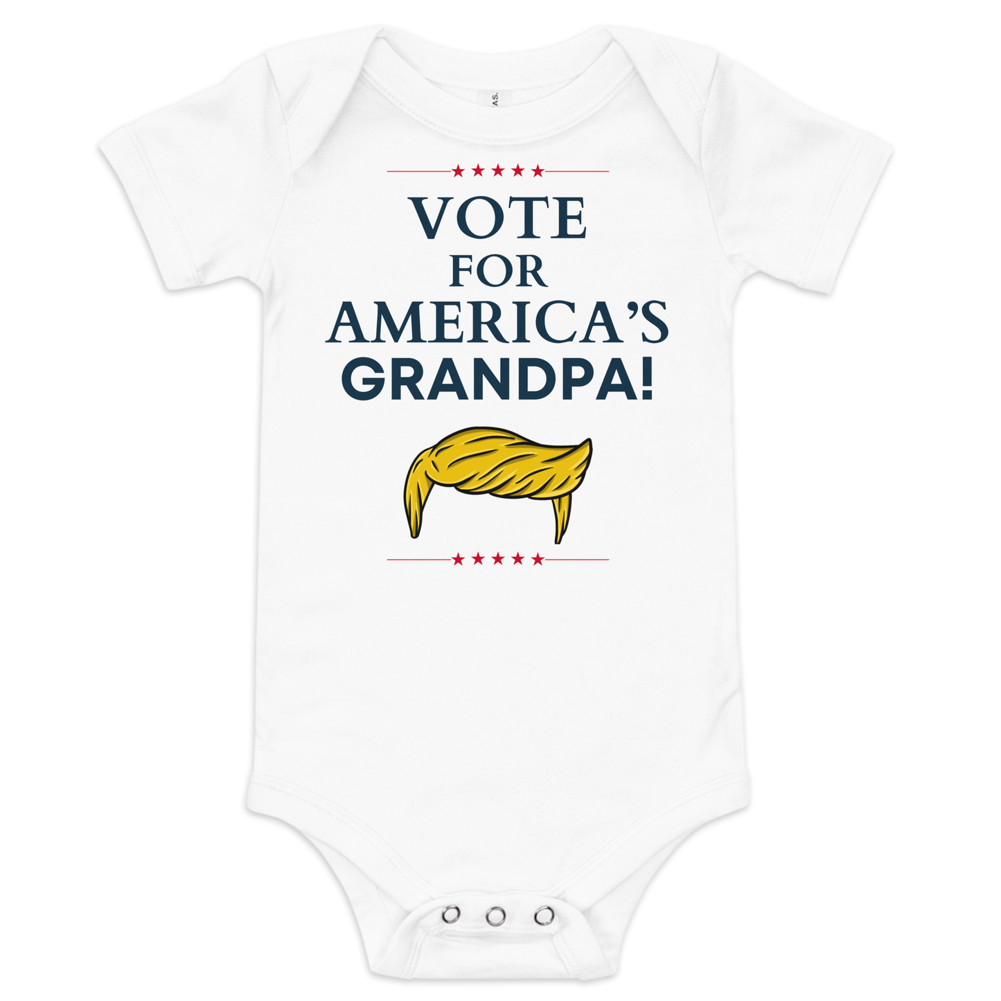 Vote for America’s Grandpa | Pro-Trump Baby Onesie by Lil' Patritots