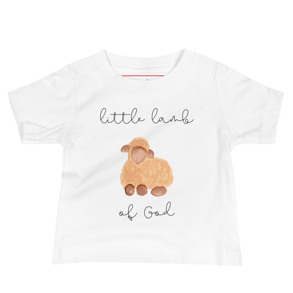 Little Lamb of God | Faithful Patriot Baby T-Shirt by Lil' Patritots