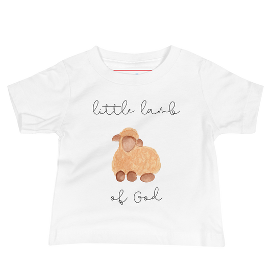 Little Lamb of God | Faithful Patriot Baby T-Shirt by Lil' Patritots