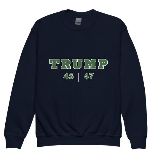 TRUMP Youth Crewneck Sweatshirt | Pro-Trump Kids' Apparel by Lil' Patritots