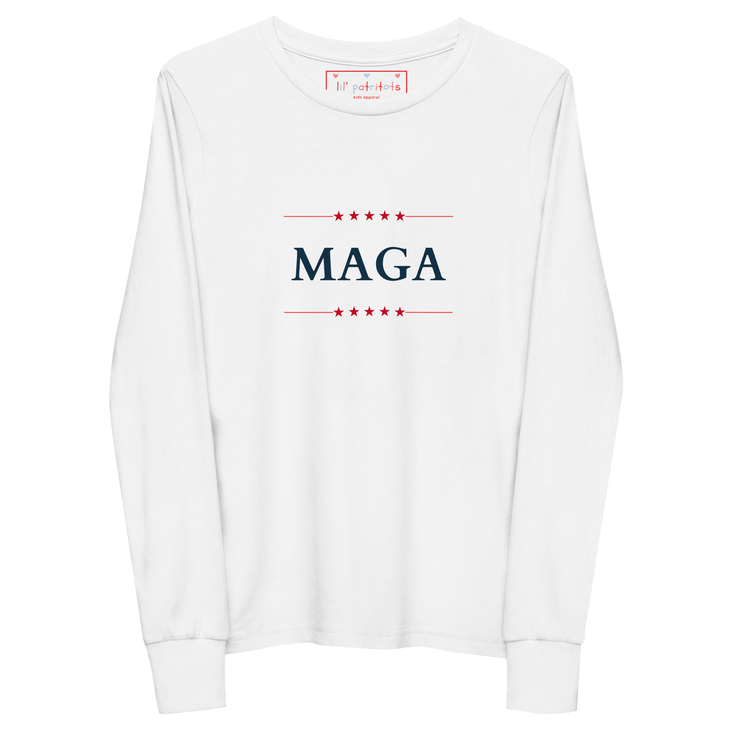 MAGA Youth Long Sleeve Tee | Pro-Trump Kids' Apparel by Lil' Patritots